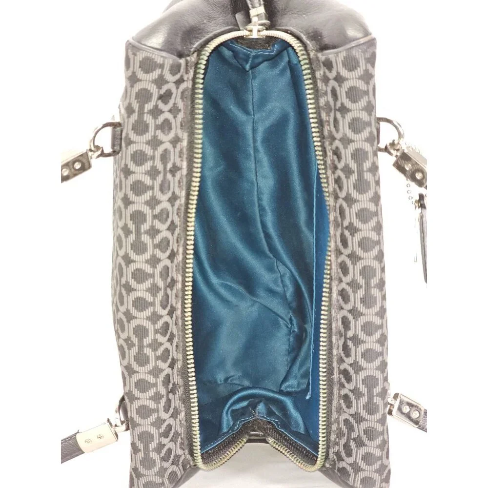 Coach Women's Black Canvas Madison Madeline Satchel Bag Medium 1941 - Picture 13 of 15